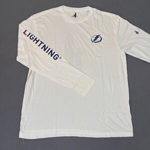 Tampa Bay Lightning T-Shirt johnnie-O L/S White Hockey Mens Lg Graphic Shirt NHL